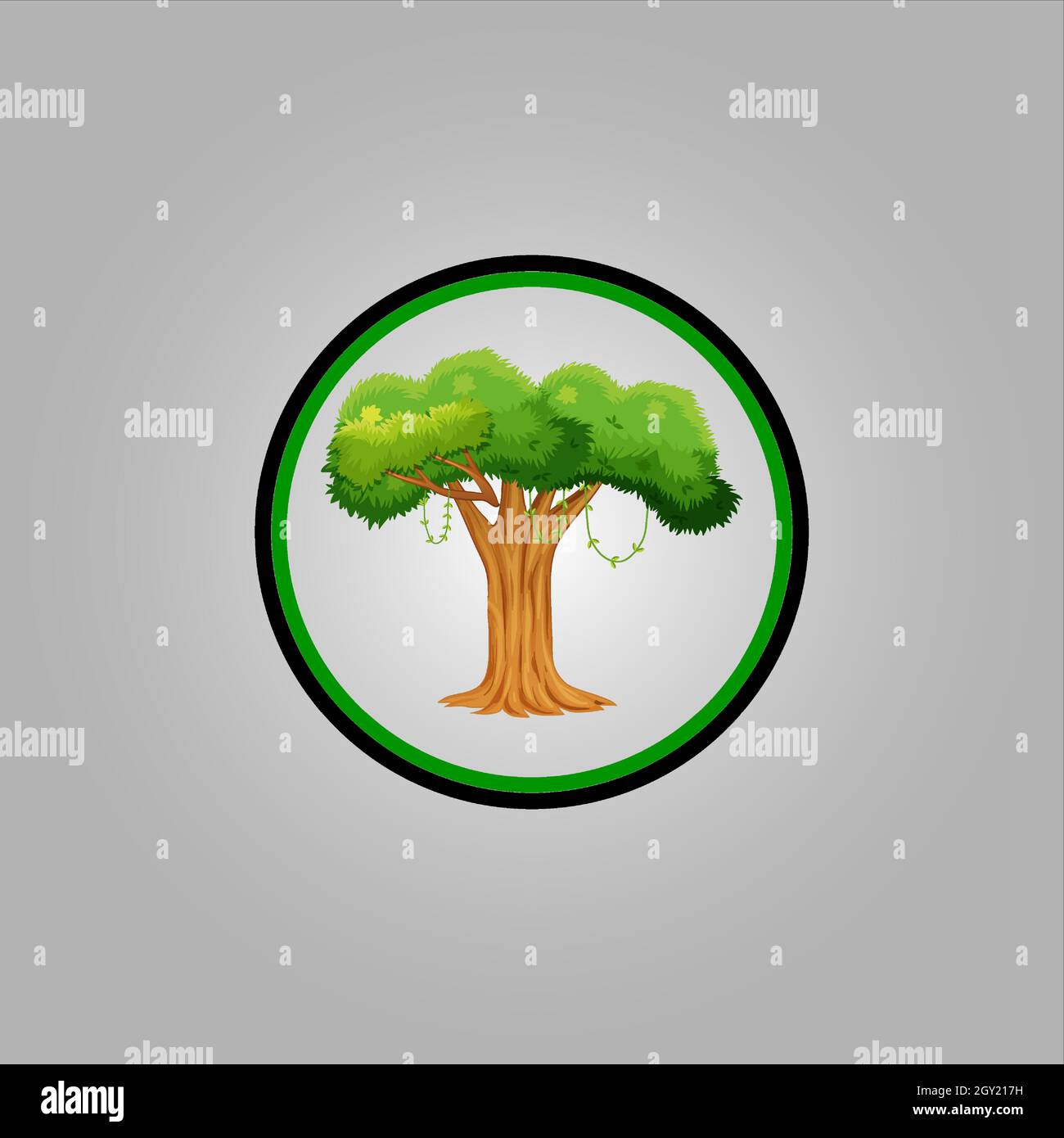 Bestes Baum-Logo-Design oder beste Baum-Symbol. Perfekt für Firmenlogo oder Branding und Ihr Design. Stock Vektor