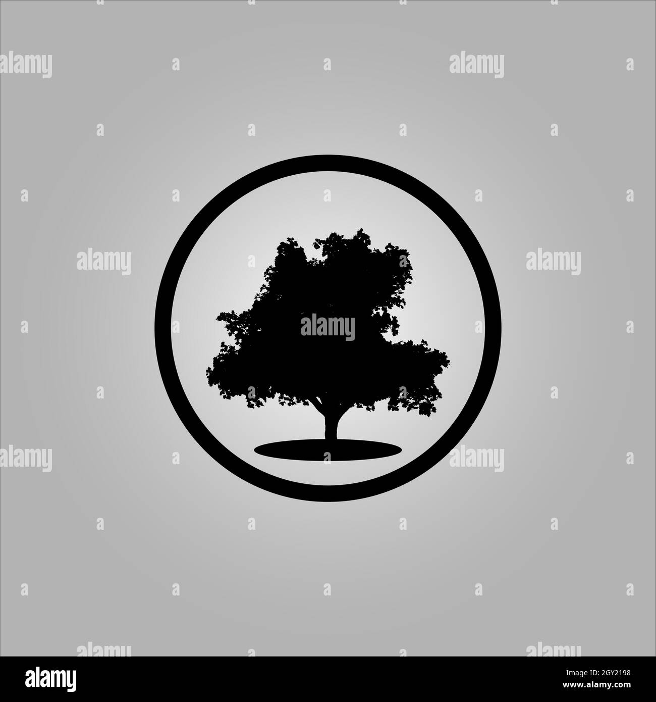 Bestes Baum-Logo-Design oder beste Baum-Symbol. Perfekt für Firmenlogo oder Branding und Ihr Design. Stock Vektor