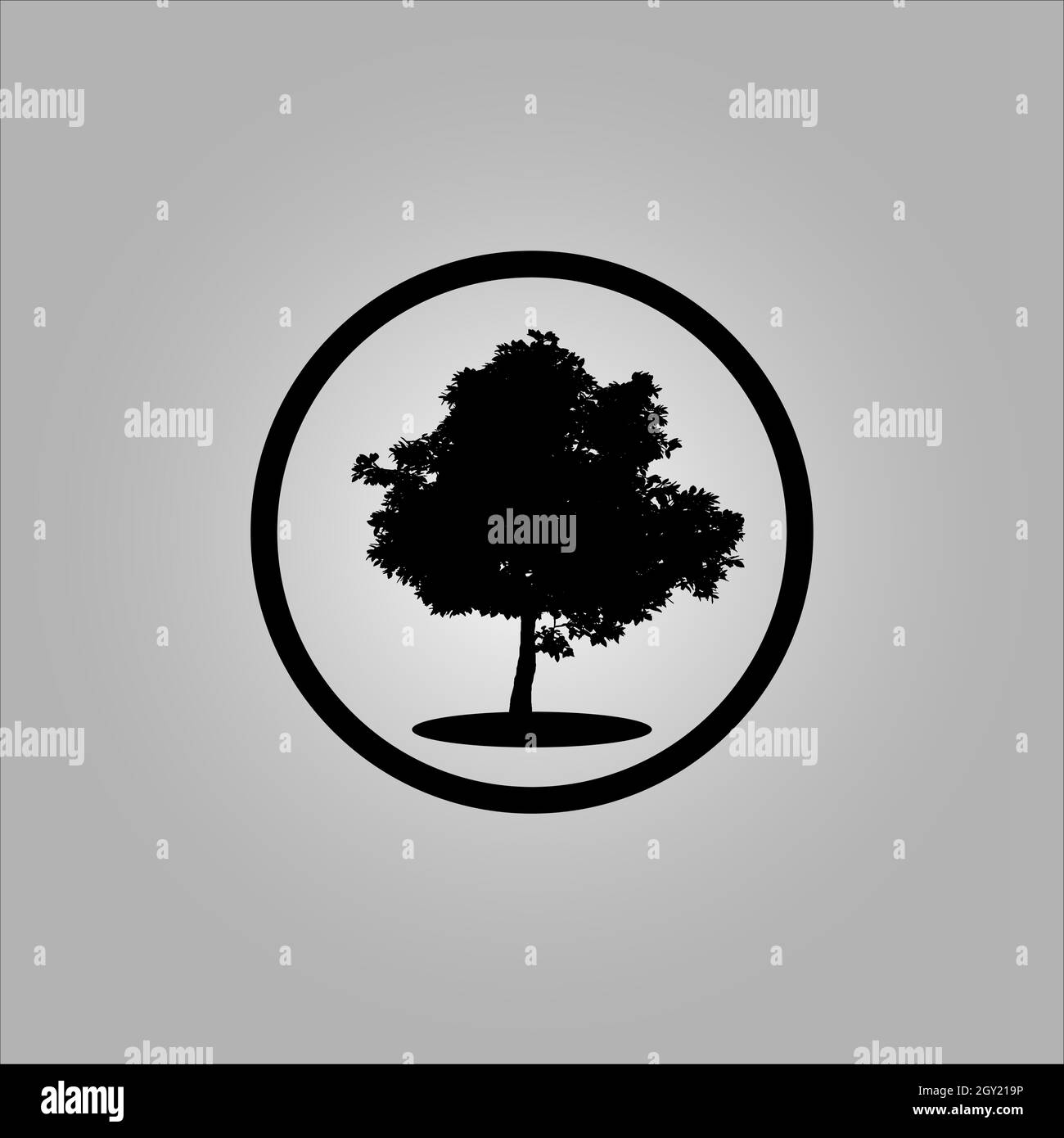 Bestes Baum-Logo-Design oder beste Baum-Symbol. Perfekt für Firmenlogo oder Branding und Ihr Design. Stock Vektor