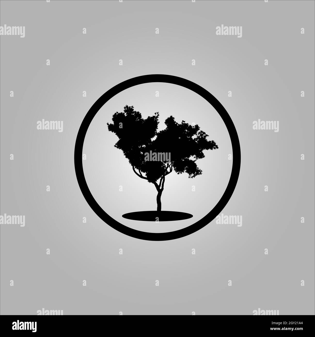 Bestes Baum-Logo-Design oder beste Baum-Symbol. Perfekt für Firmenlogo oder Branding und Ihr Design. Stock Vektor
