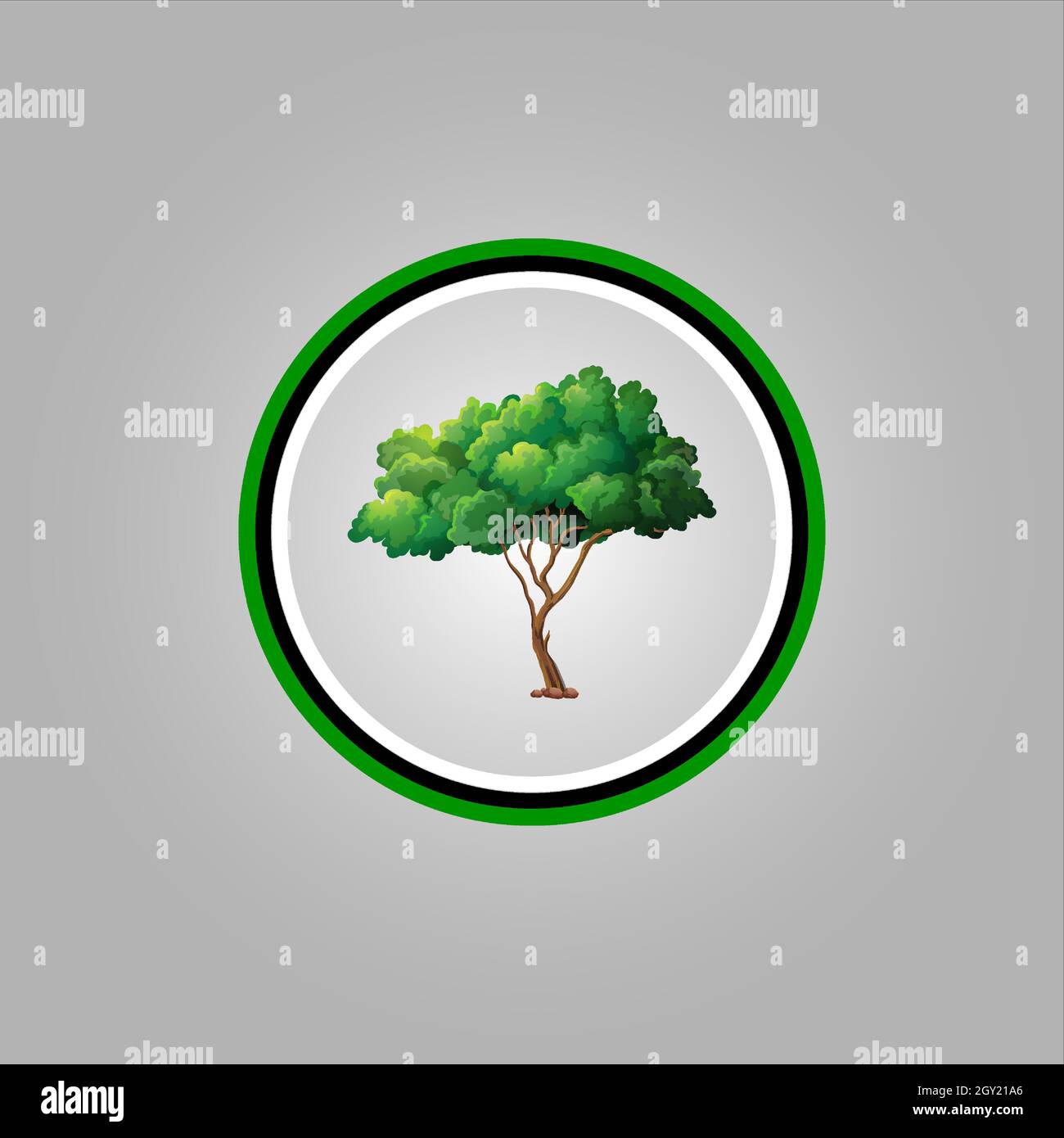 Bestes Baum-Logo-Design oder beste Baum-Symbol. Perfekt für Firmenlogo oder Branding und Ihr Design. Stock Vektor