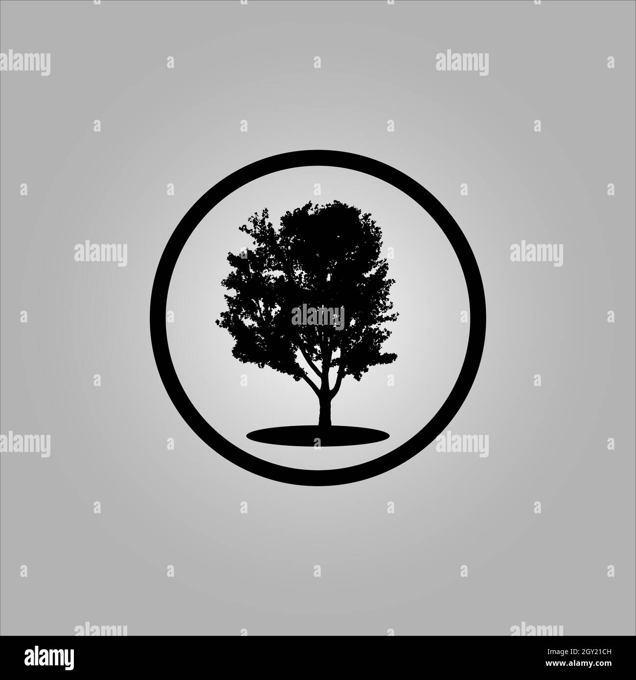 Bestes Baum-Logo-Design oder beste Baum-Symbol. Perfekt für Firmenlogo oder Branding und Ihr Design. Stock Vektor