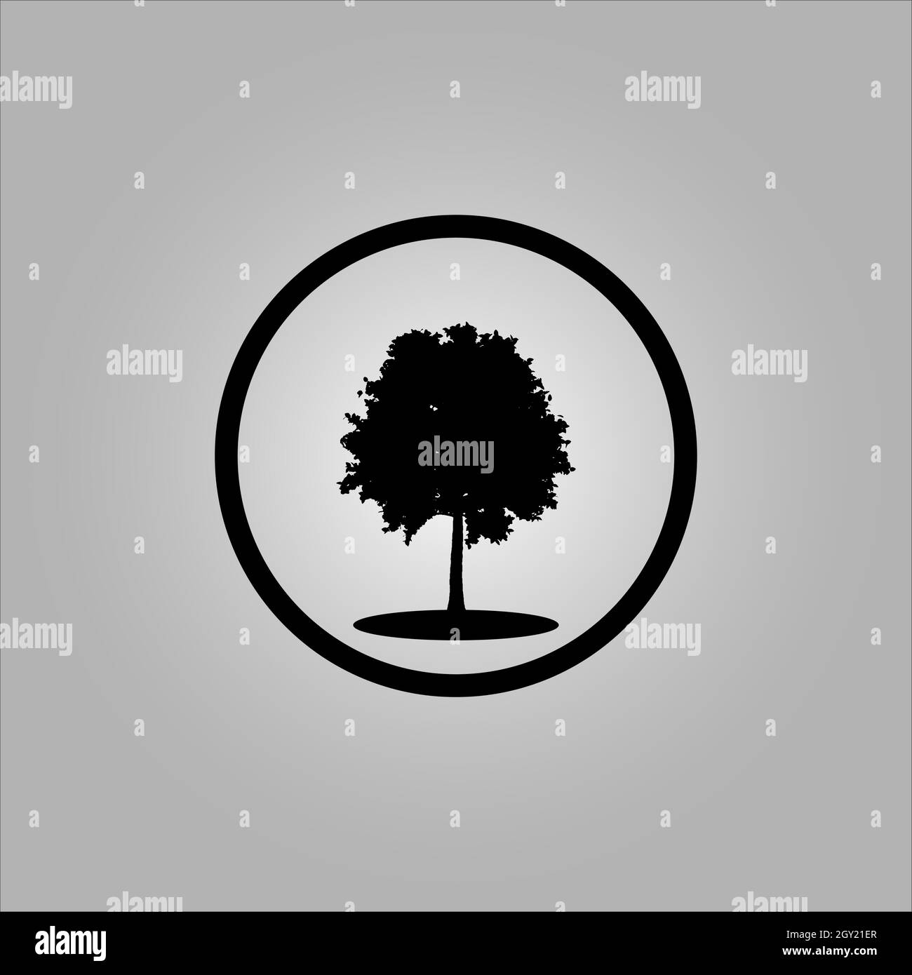 Bestes Baum-Logo-Design oder beste Baum-Symbol. Perfekt für Firmenlogo oder Branding und Ihr Design. Stock Vektor