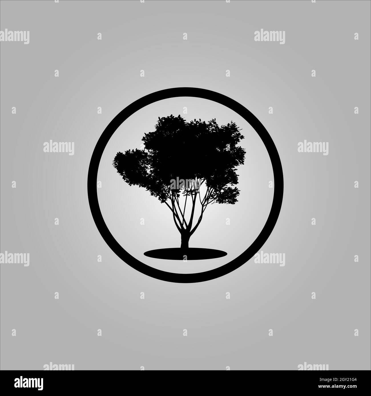 Bestes Baum-Logo-Design oder beste Baum-Symbol. Perfekt für Firmenlogo oder Branding und Ihr Design. Stock Vektor