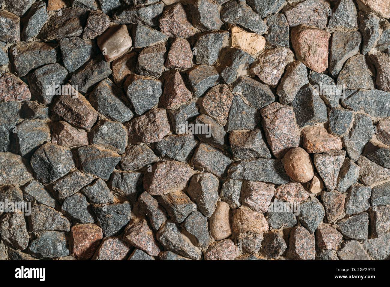 Alte Mittelalterliche Steinwand Hintergrundstruktur Stockfoto