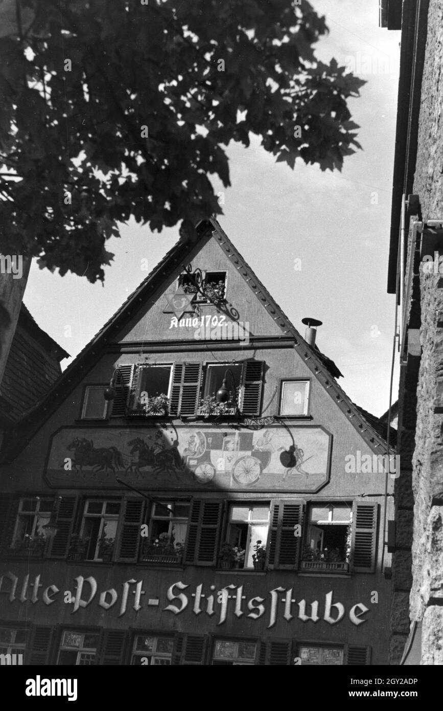Sterben Alte Post-Stiftsstube in Stuttgart, Deutschland, 1930er Jahre. Die Alte Post-Stiftsstube in Stuttgart, Deutschland 1930. Stockfoto