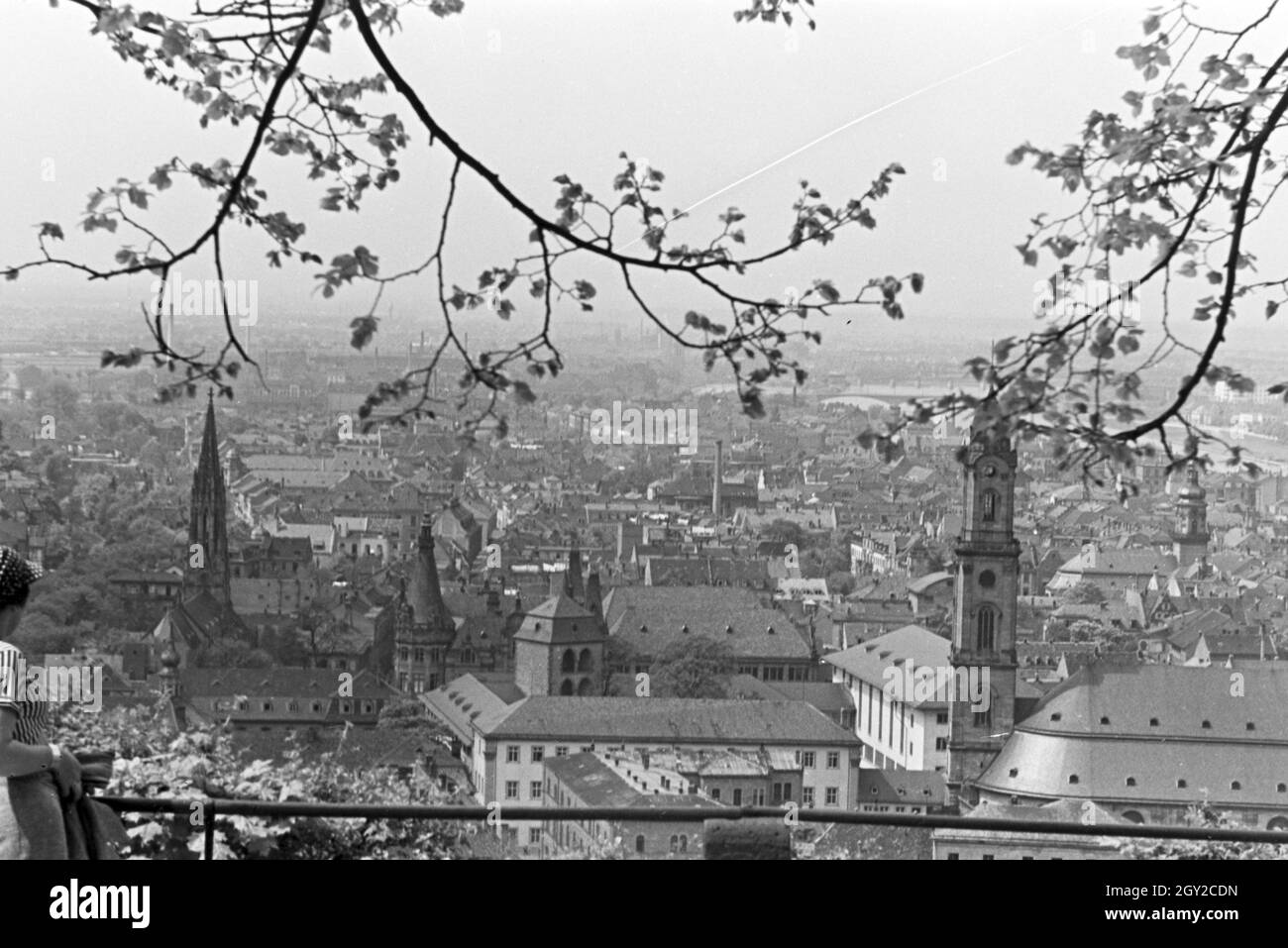 Ein Ausflug nach Heidelberg, Deutsches Reich 30er Jahre. Ein Ausflug nach Heidelberg; Deutschland 1930. Stockfoto