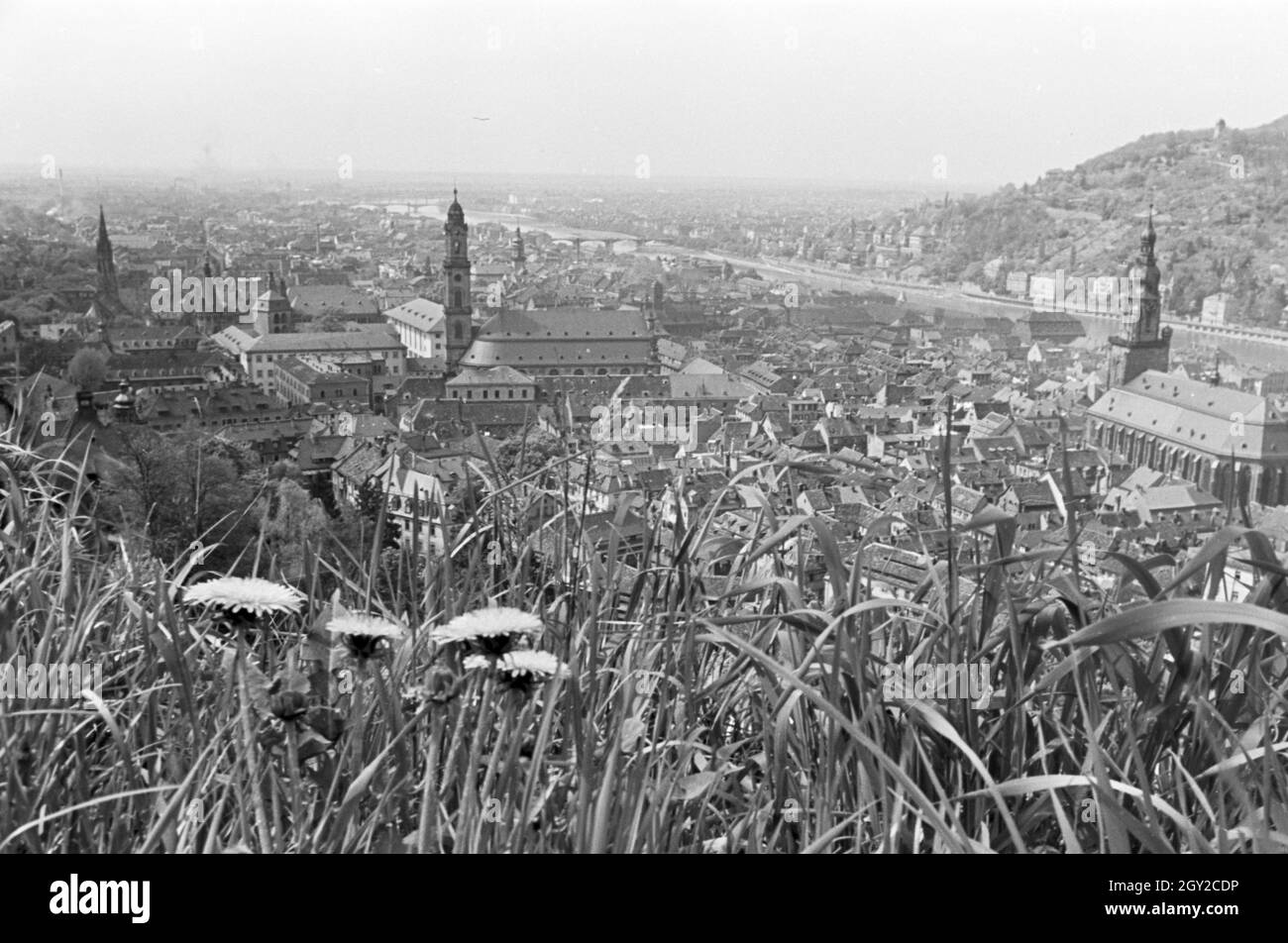 Ein Ausflug nach Heidelberg, Deutsches Reich 30er Jahre. Ein Ausflug nach Heidelberg; Deutschland 1930. Stockfoto