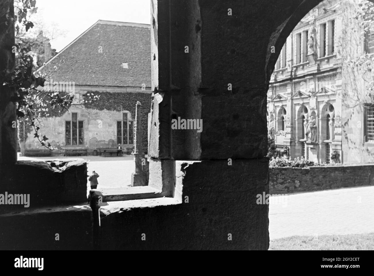 Ein Ausflug nach Heidelberg, Deutsches Reich 30er Jahre. Ein Ausflug nach Heidelberg; Deutschland 1930. Stockfoto