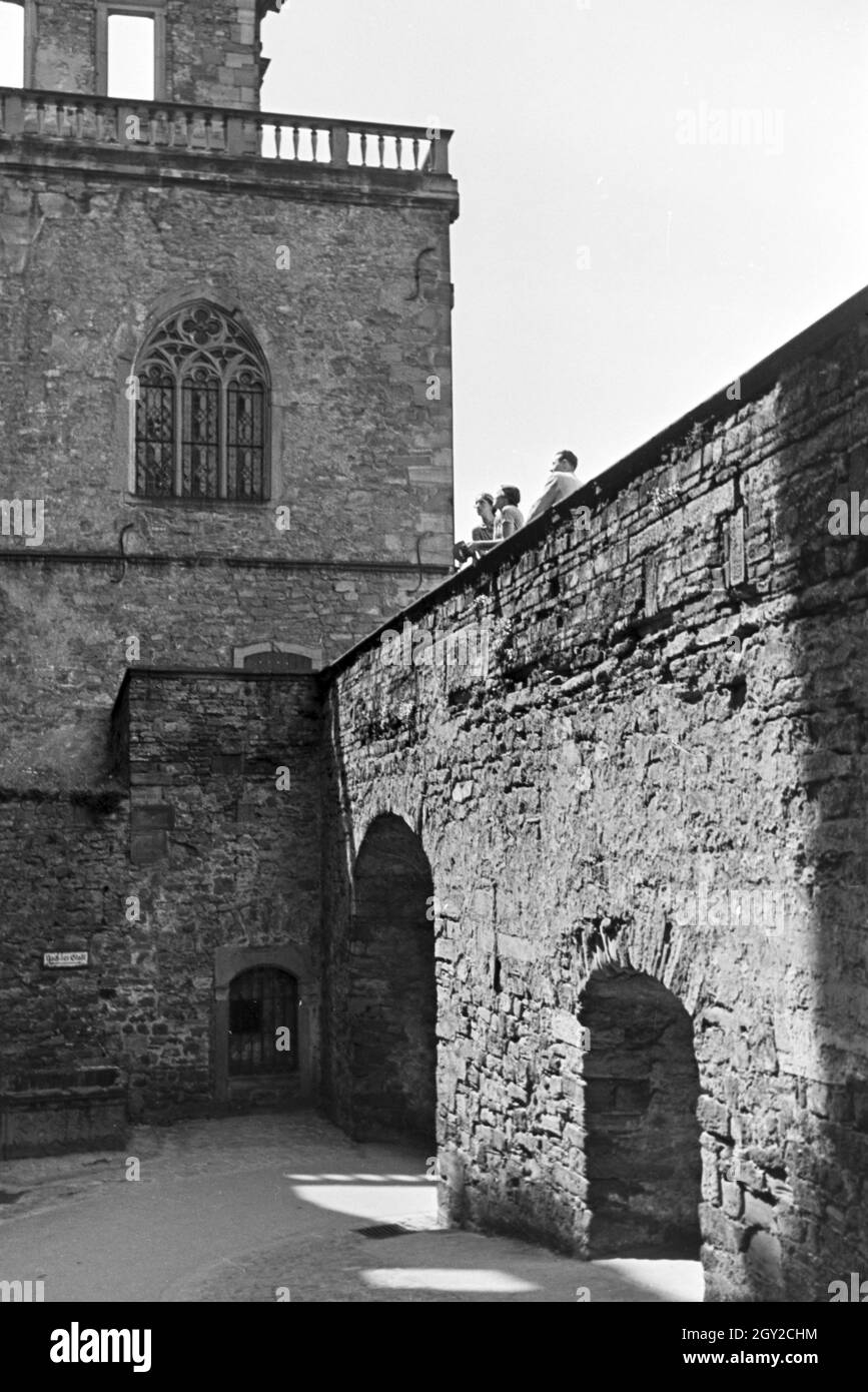 Ein Ausflug nach Heidelberg, Deutsches Reich 30er Jahre. Ein Ausflug nach Heidelberg; Deutschland 1930. Stockfoto