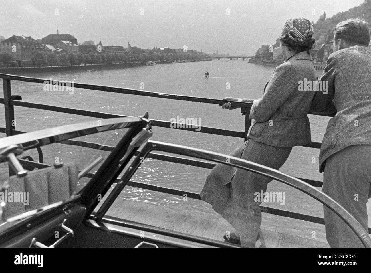 Ein Ausflug nach Heidelberg, Deutsches Reich 30er Jahre. Ein Ausflug nach Heidelberg; Deutschland 1930. Stockfoto