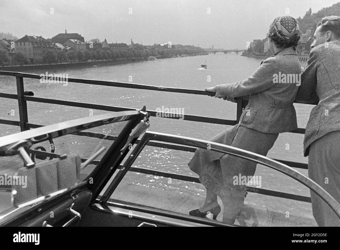 Ein Ausflug nach Heidelberg, Deutsches Reich 30er Jahre. Ein Ausflug nach Heidelberg; Deutschland 1930. Stockfoto