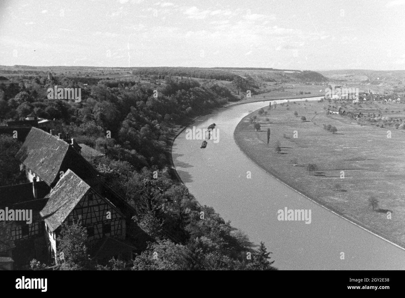 Ein Ausflug nach Wimpfen, Deutsches Reich 30er Jahre. Ein Ausflug nach Wimpfen, Deutschland 1930. Stockfoto