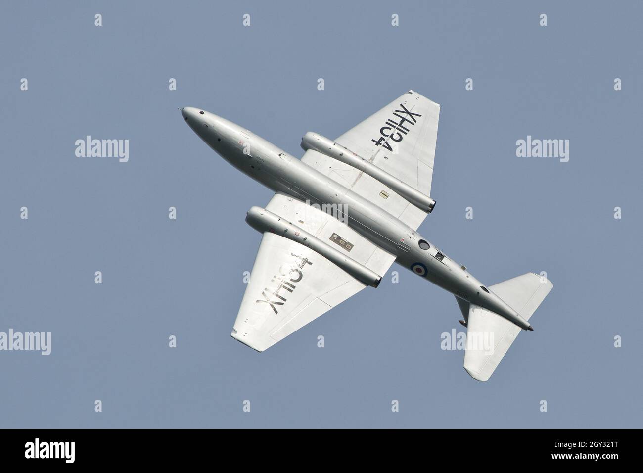 Royal Air Force RAF English Electric Canberra Vintage Bomber auf der Abingdon Air and Country Fair Stockfoto