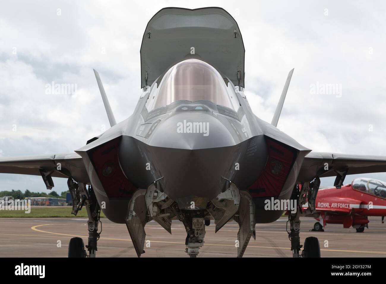 USAAF Lockheed Martin F35 Lightning II Jet Fighter bei RIAT Fairford Stockfoto