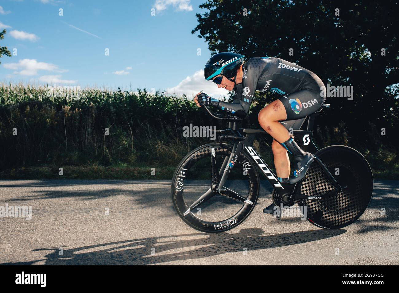 6. Oktober 2021 Frauen Tour. Stufe 3. ITT. Von Atherstone nach Atherstone. Georgi Pfeiffer. Foto von Simon Gill. Stockfoto