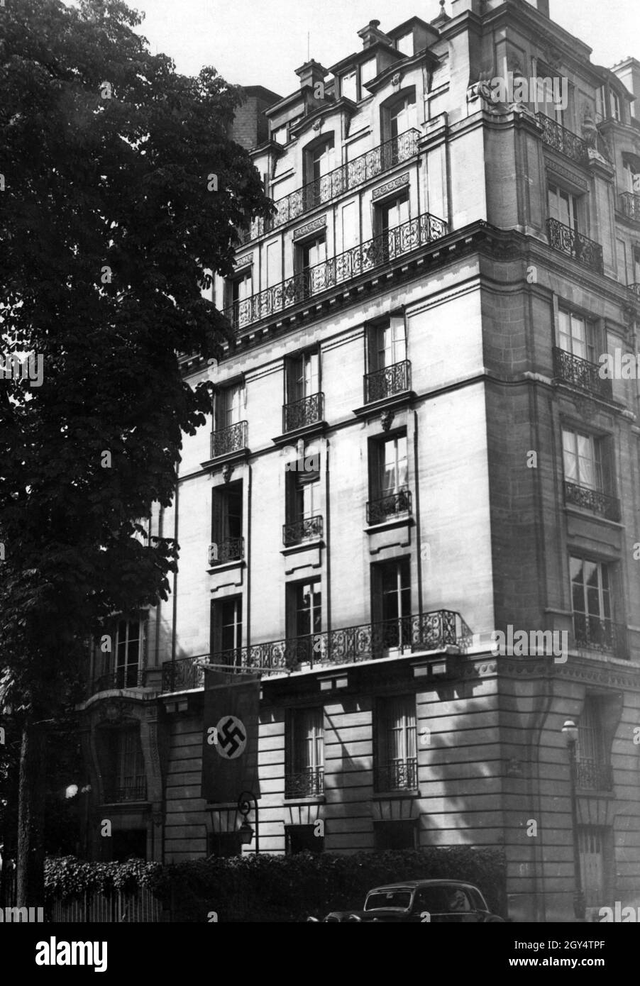 Eröffnung einer deutschen Schule am 16. September 1941 in der Avenue Raphael in Paris. [Automatisierte Übersetzung] Stockfoto
