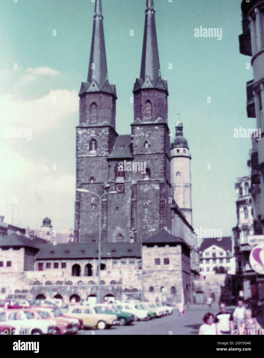 MARIENKIRCHE, Halle, Sachsen-Anhalt, Deutschland 1982 Stockfoto