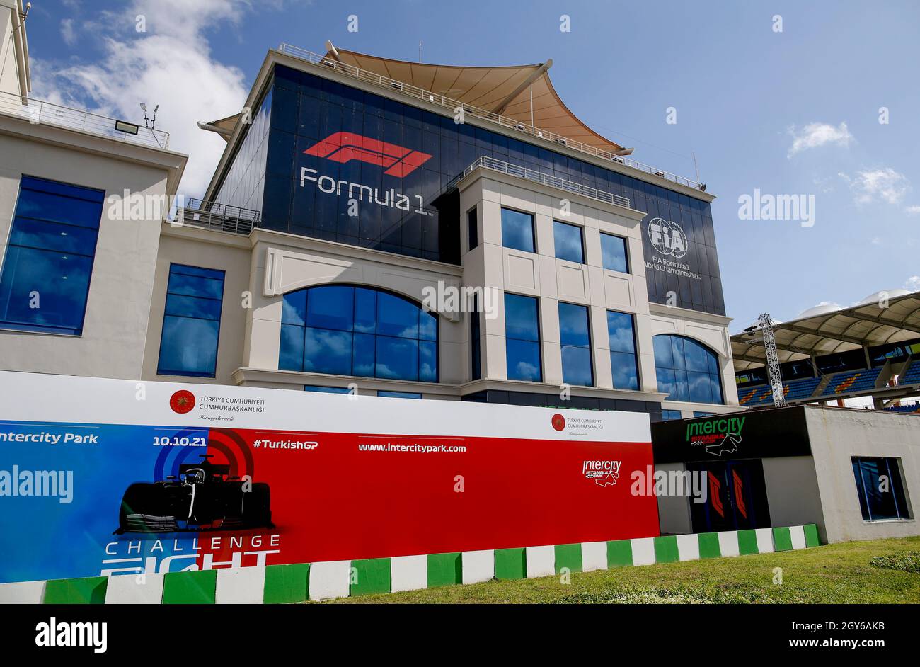 Istanbul, Türkei. Oktober 2021. Track Impression, F1 Grand Prix der Türkei im Intercity Istanbul Park am 7. Oktober 2021 in Istanbul, Türkei. (Foto von HOCH ZWEI) Quelle: dpa/Alamy Live News Stockfoto