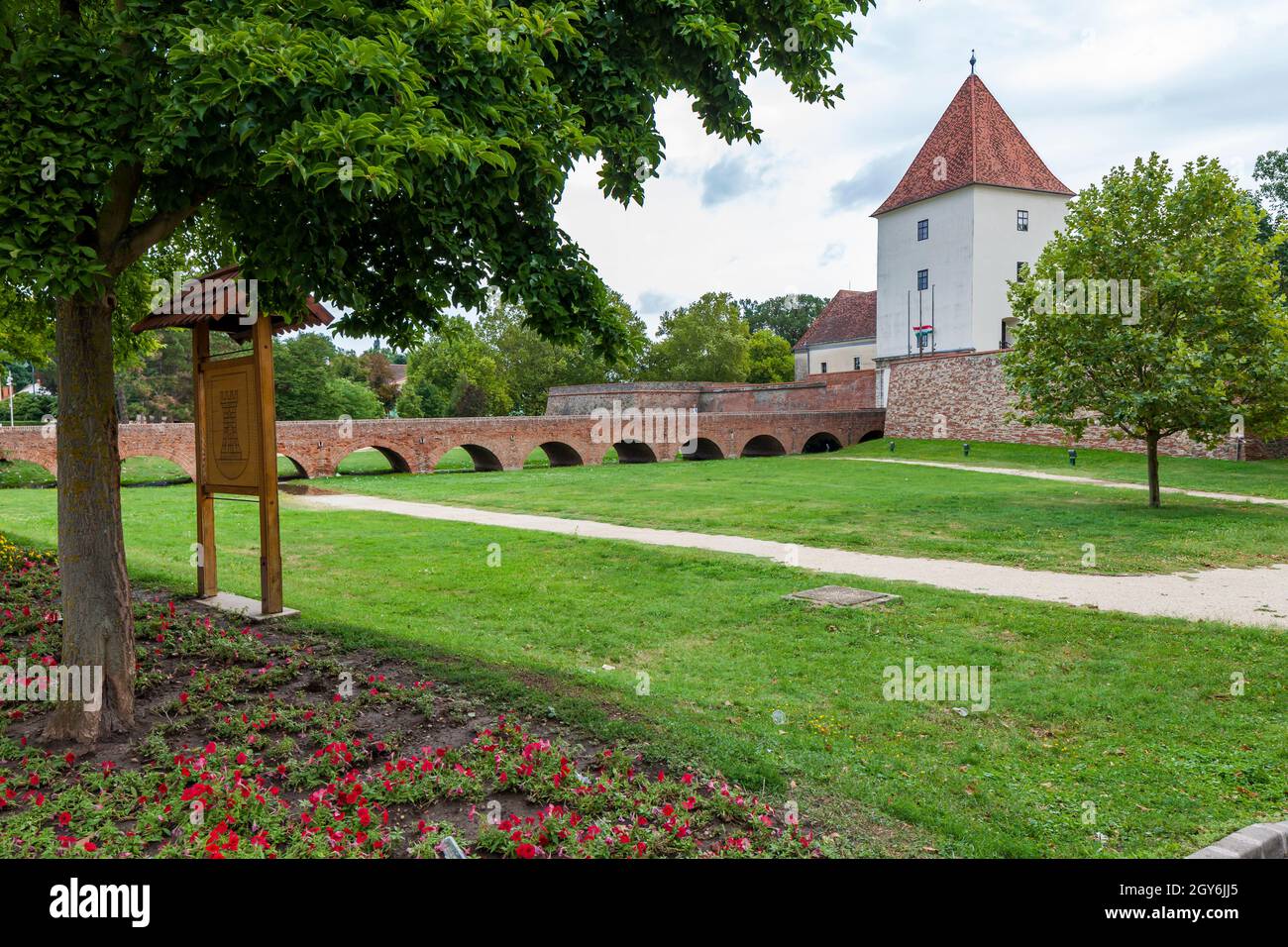 Schloss Sarvar (Nadasdy var), Westtransdanubien, Ungarn Stockfoto