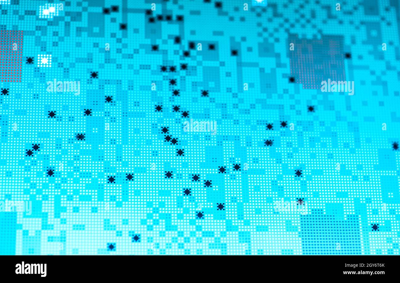 Wissenschaftliche Krebs Analyse Pixel Stockfoto