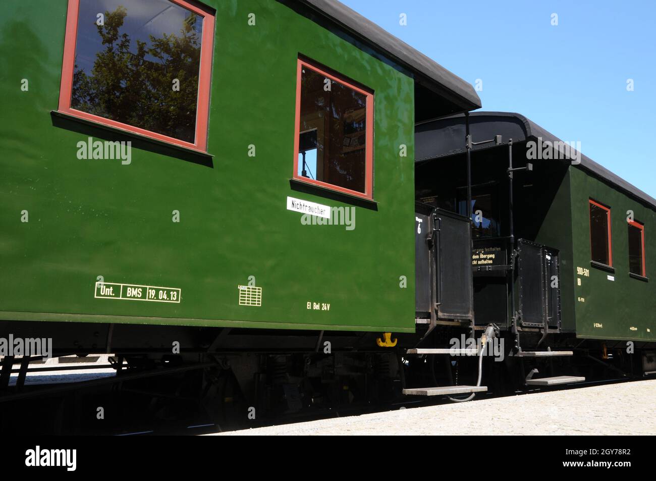 Traditioneller Zug der Harzer Schmalspurbahn Stockfoto