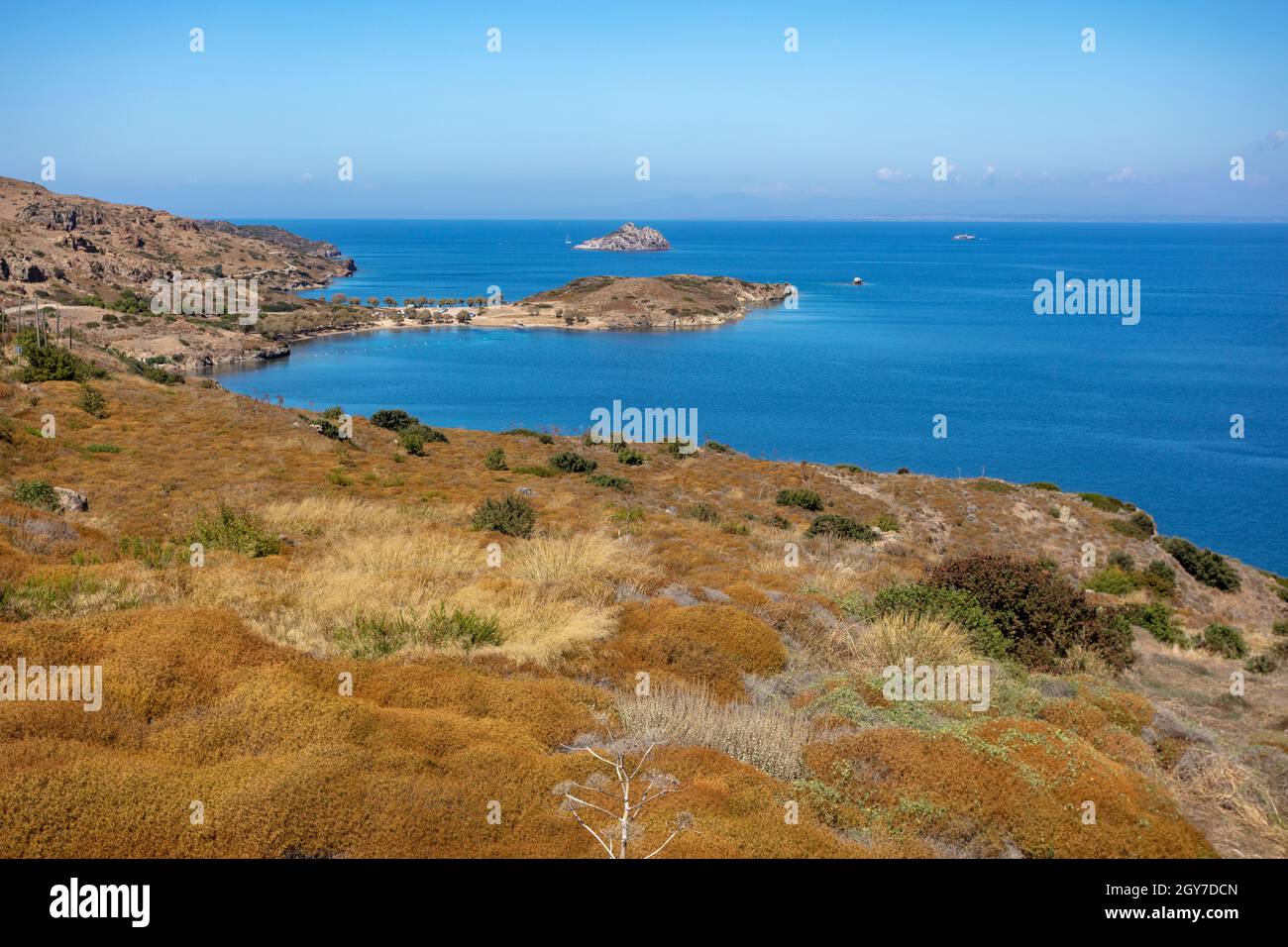 Naturstrand in Bodrum, Türkei Stockfoto