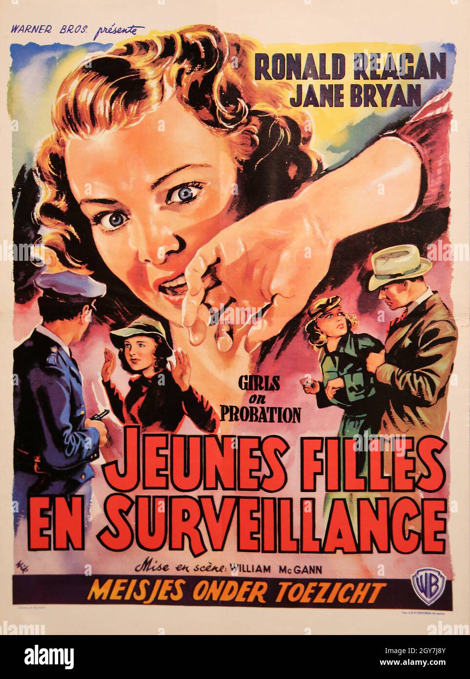 Girls on Probation Jahr: 1938 USA Regie: William C. McGann Belgisches Plakat Stockfoto