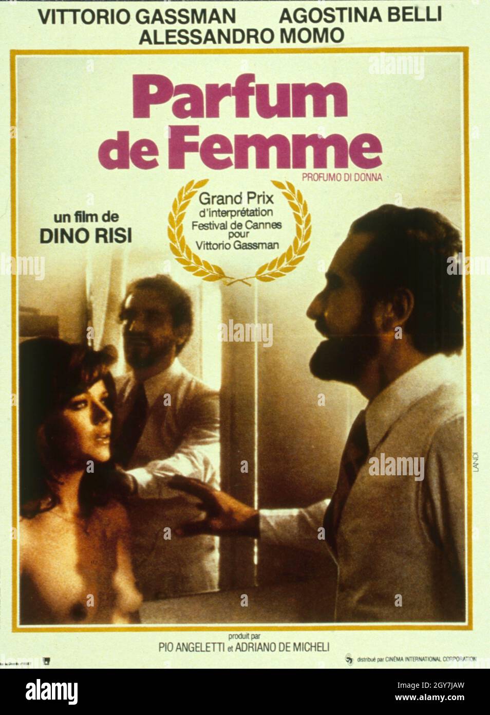 Profumo di Donna Duft einer Frau Jahr: 1974 - Italien Regie: Dino Risi Französisches Plakat Stockfoto