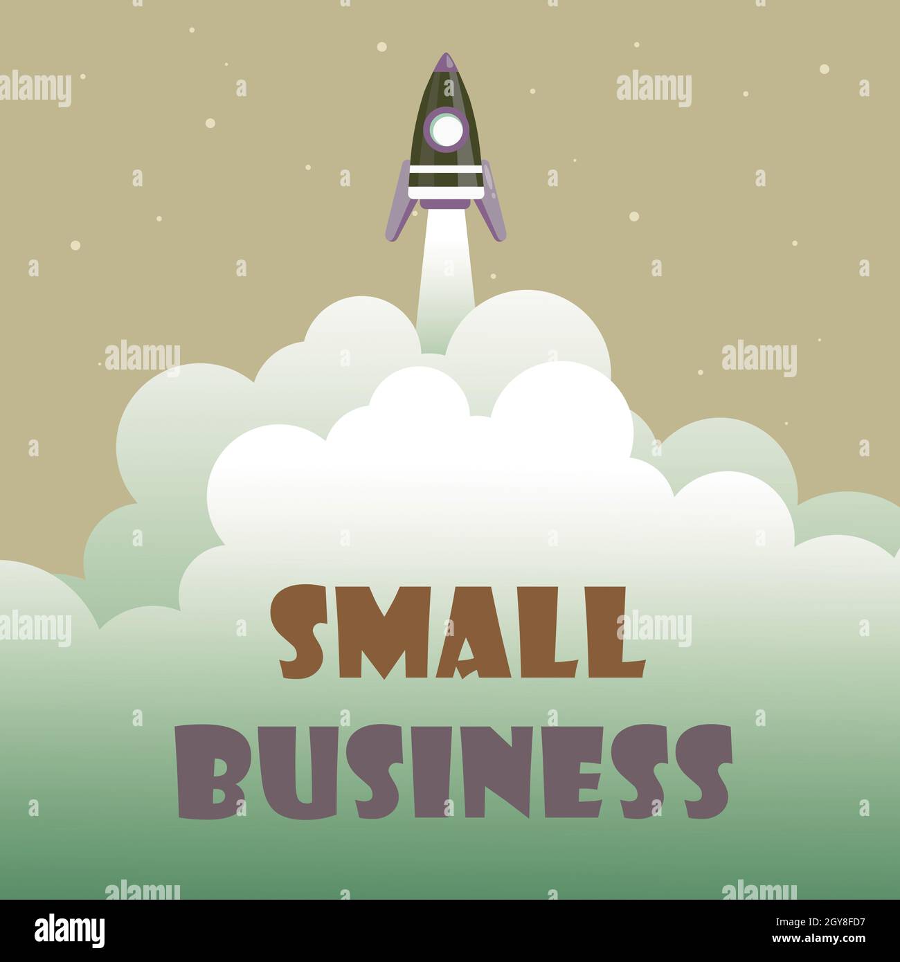 Textunterschrift Präsentation von Small Business, Business Showcase Rocket S, ein Unternehmen im Privatbesitz, das für seine begrenzte Größe bekannt ist Stockfoto