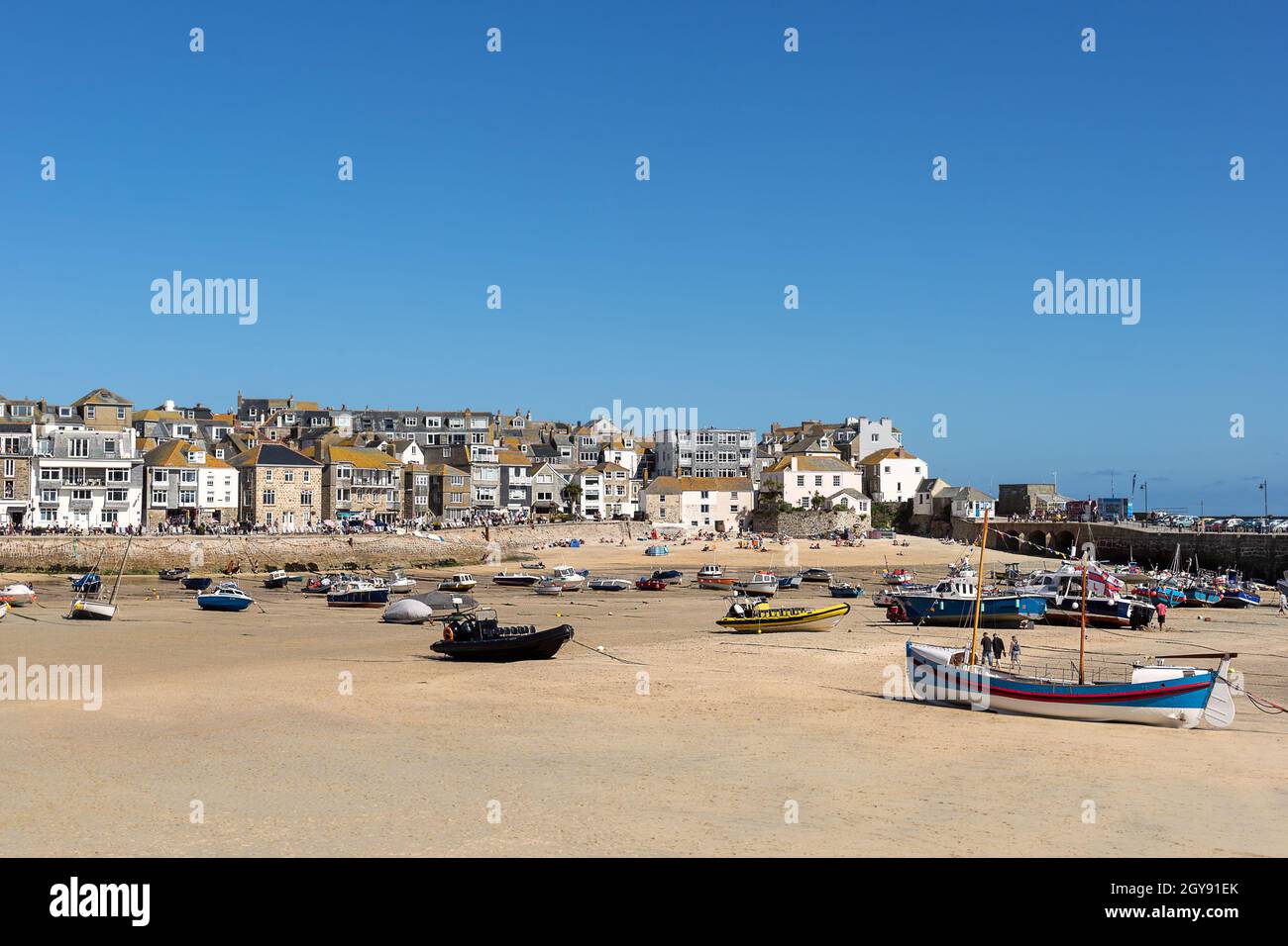 St Ives an der Nordküste von Cornwall in England Stockfoto