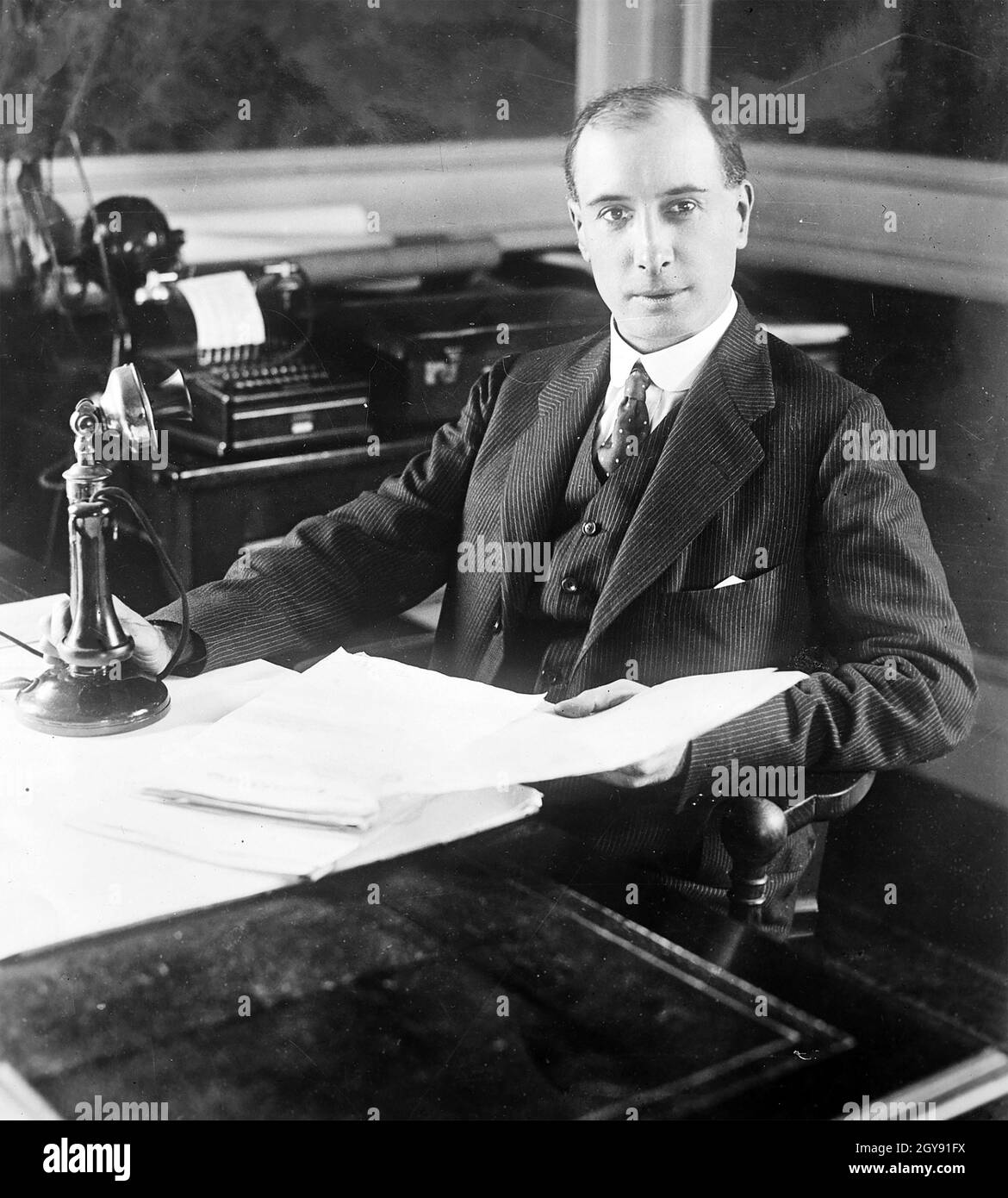 WILLIAM WEIR, 1. Viscount Weir (1877-1959) schottischer Industrialist als Präsident des Air Council im Jahr 1918 Stockfoto