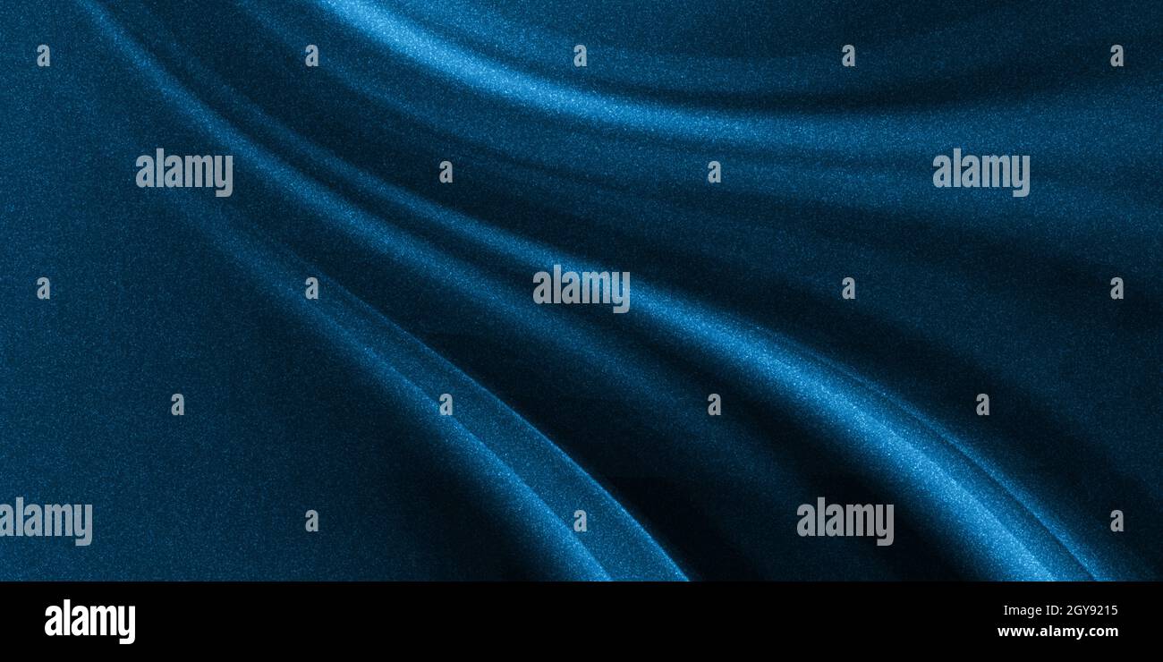 Welliger Hintergrund Glitzer Luxus Hintergrund, Bahama Blue Farbe Stockfoto