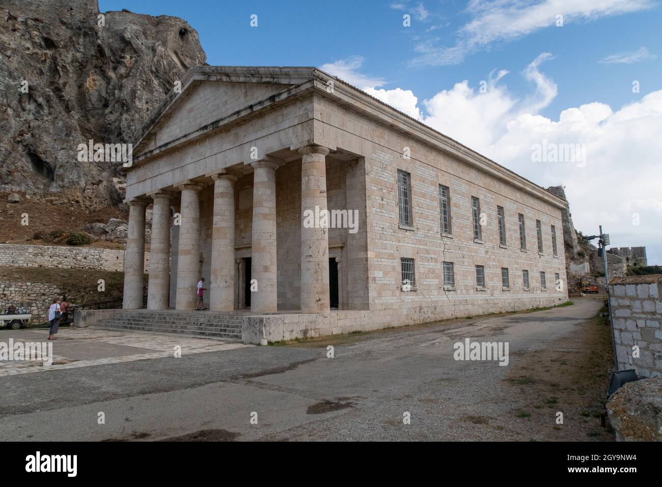 St. Georges Kirche, die alte Festung, Korfu-Stadt Griechenland Stockfoto