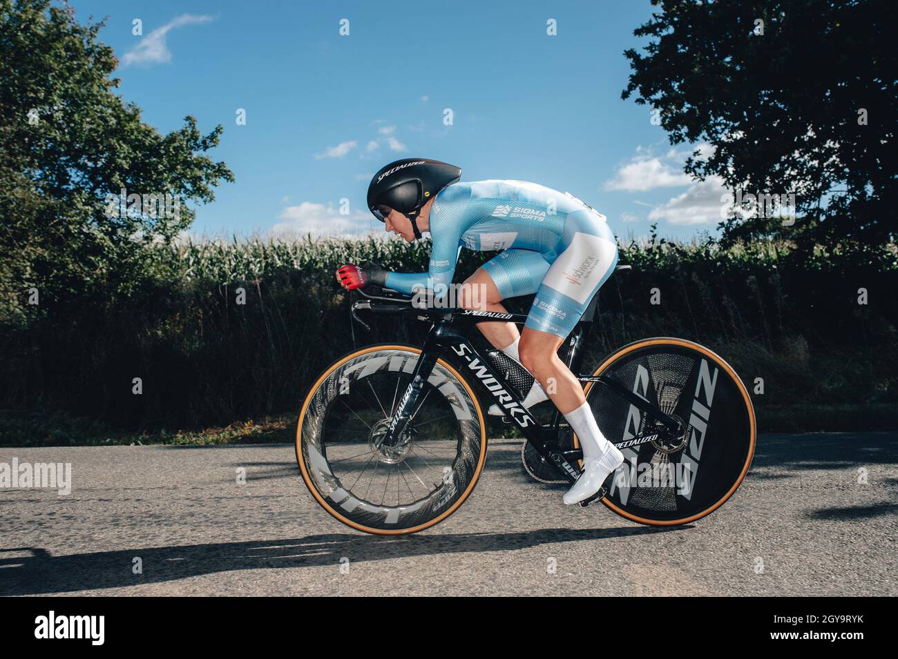 Atherstone, Großbritannien. 6. Oktober 2021 Radtour für Frauen, Etappe 3. Individueller Zeitversuch; Atherstone bis Atherstone. Amy Pieters. Kredit: Aktion Plus Sport Bilder/Alamy Live Nachrichten Stockfoto