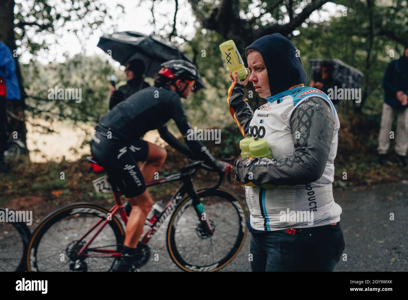 Walsall, Großbritannien. 5. Oktober 2021, AJ Bell Womens Cycling Tour, Etappe 2, Walsall nach Walsall. Soignear. Kredit: Aktion Plus Sport Bilder/Alamy Live Nachrichten Stockfoto