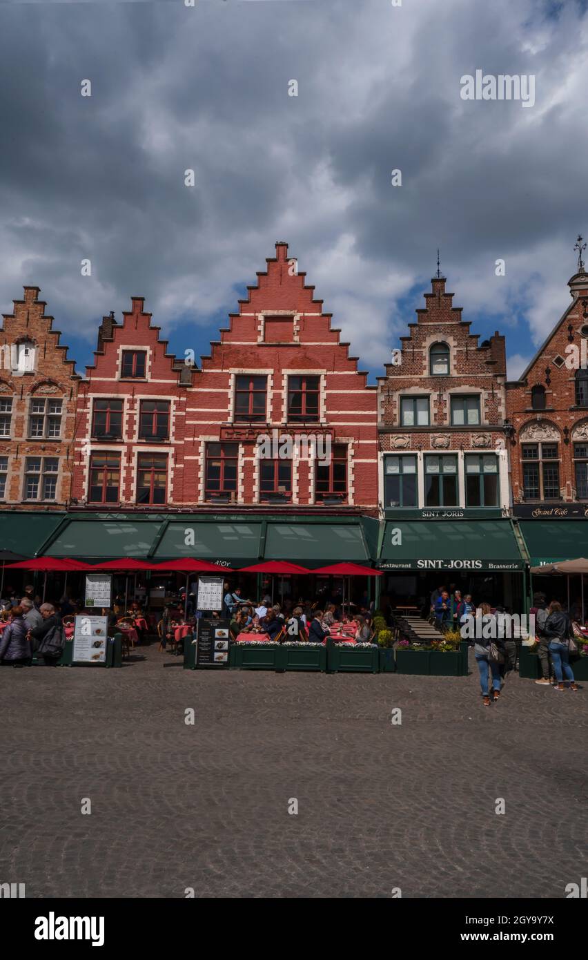 Brügge, UNESCO-Weltkulturerbe, Belgien, Europa, typische Architektur Stockfoto