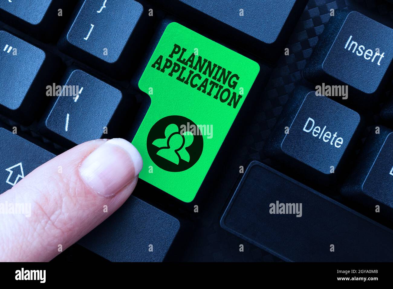 Inspiration zeigt Zeichen Planung Anwendung, Wort für Anfrage an eine lokale Behörde für die Erlaubnis, abstrakte Sammlung Untersuchung Hinweise auf zu bauen Stockfoto