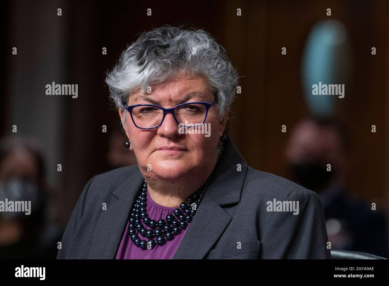 Washington, Vereinigte Staaten Von Amerika. Oktober 2021. Brenda Sue Fulton erscheint am Donnerstag, den 7. Oktober 2021, im Dirksen Senate Office Building in Washington, DC, vor einem Senatsausschuss für bewaffnete Dienste wegen ihrer Anhörung zur Stellvertretenden Sekretärin. Kredit: Rod Lampey/CNP/Sipa USA Gutschrift: SIPA US/Alamy Live Nachrichten Stockfoto