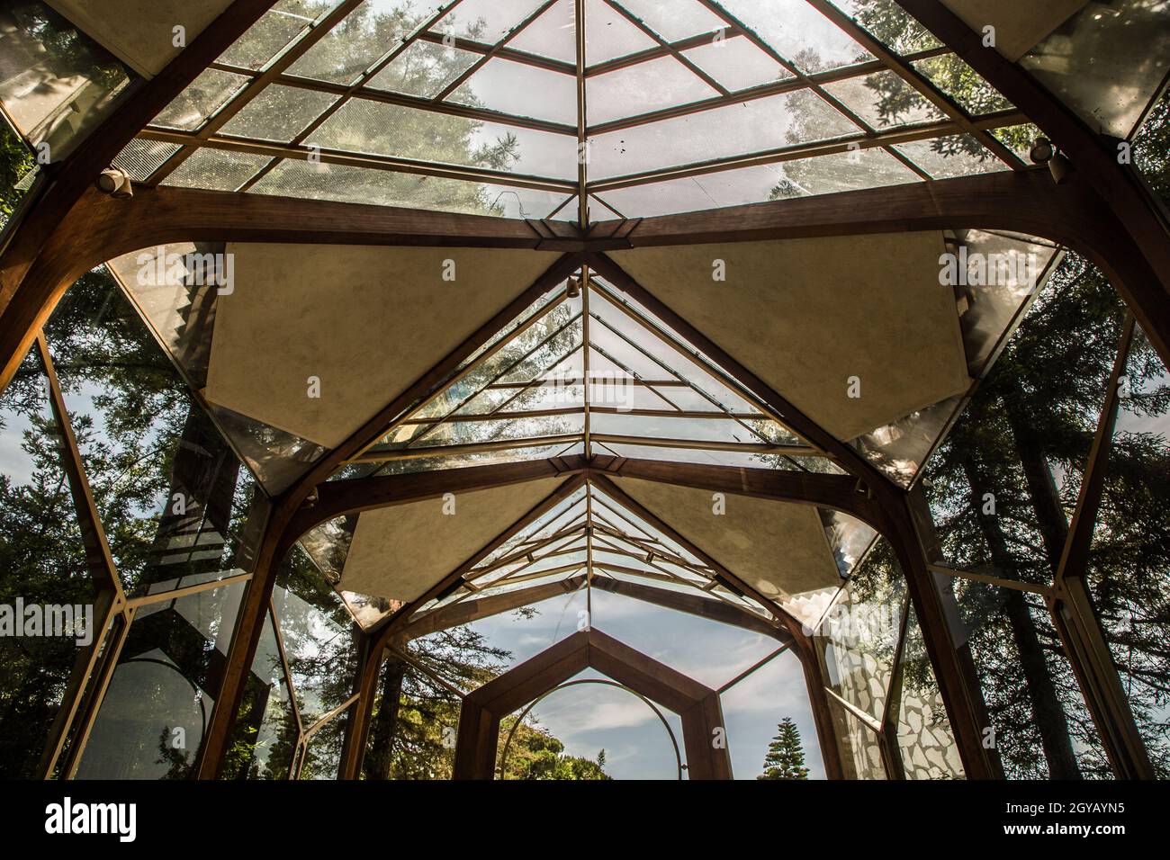 Wayfarers Chapel, Kalifornien Stockfoto