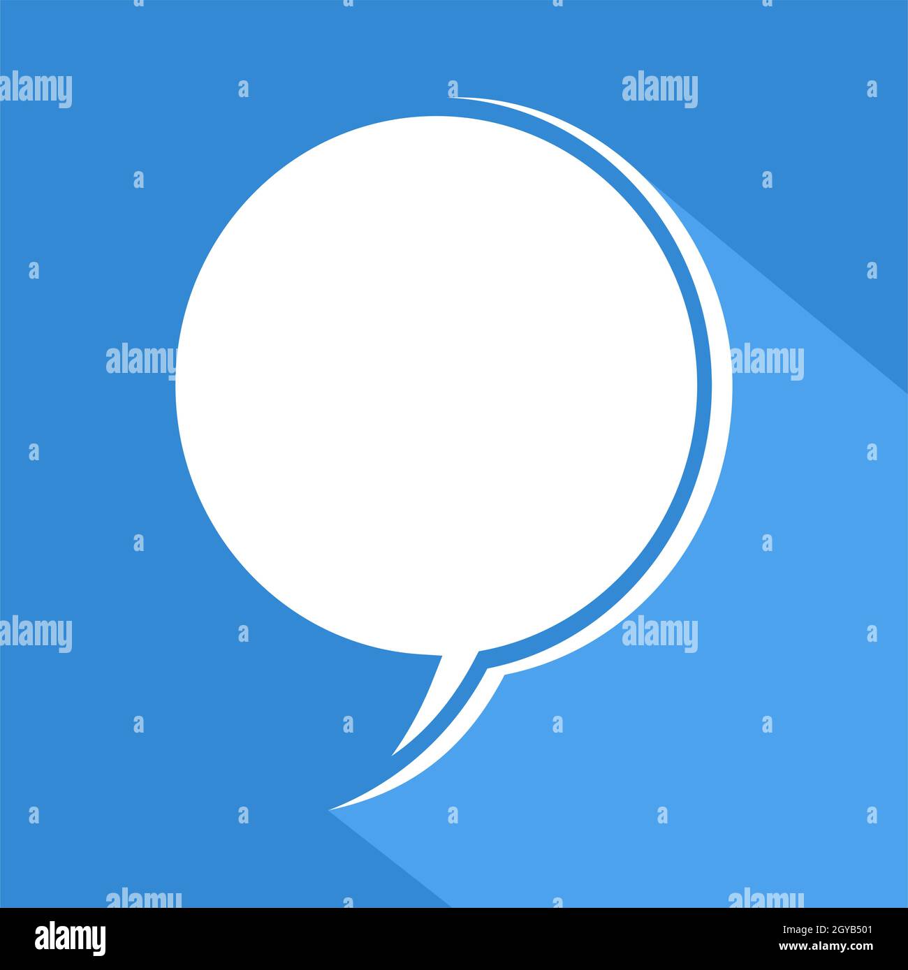 Blaues Comic-Symbol Stock Vektor