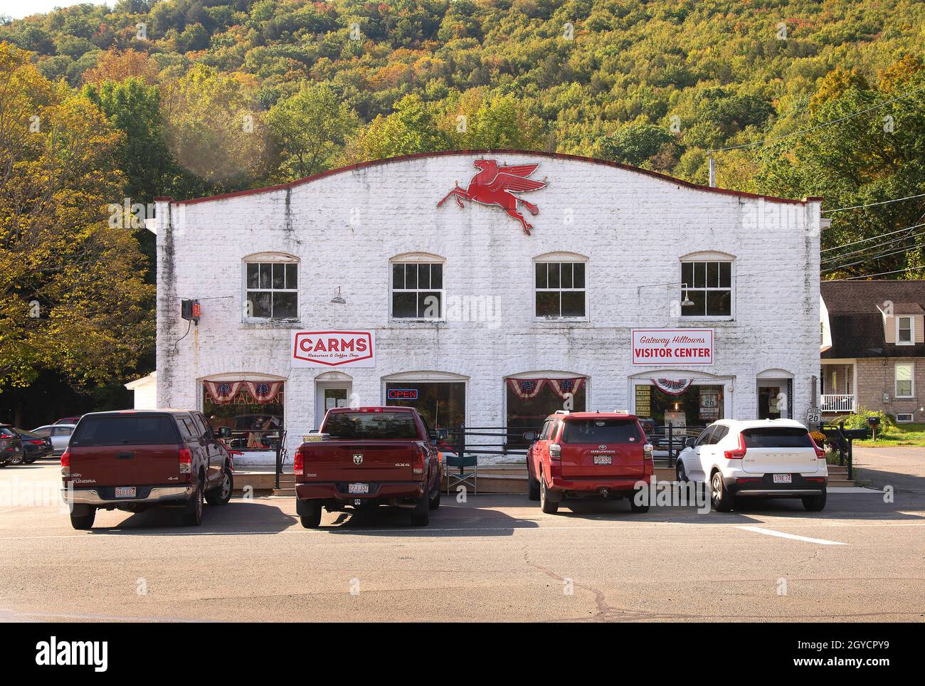 Carms Diner - entlang der Route 20 in Chester, Massachusetts, USA Stockfoto