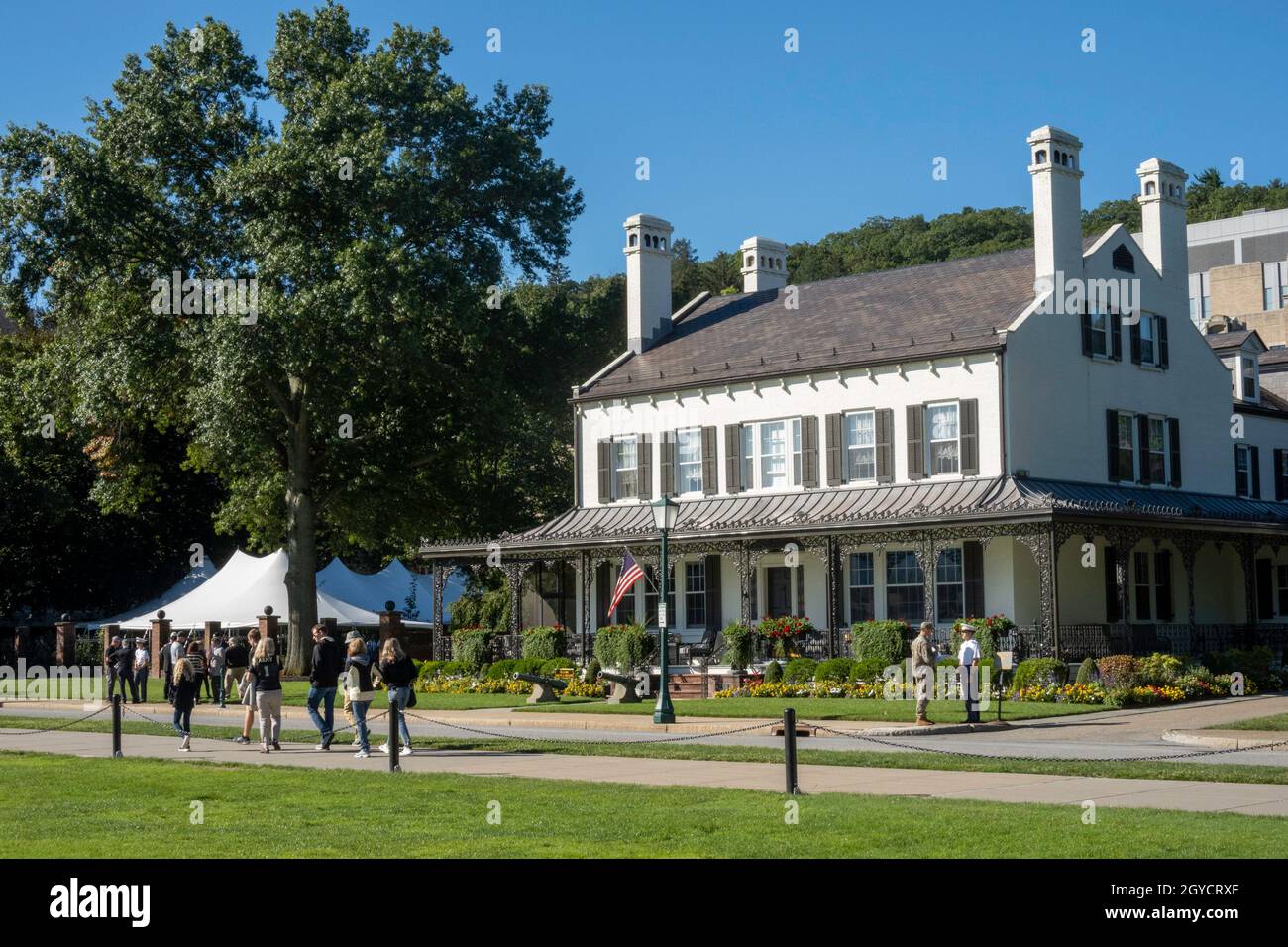 Superintendenten Viertel, United States Military Academy in West Point, NY Stockfoto