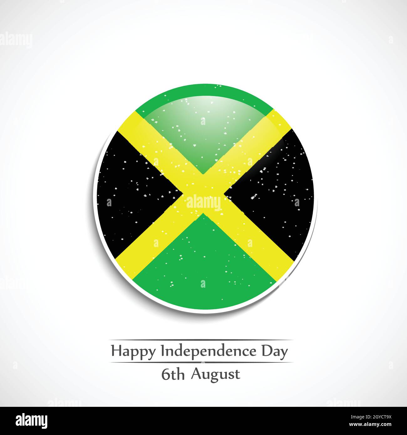 Jamaika Unabhängigkeitstag Hintergrund Stock Vektor