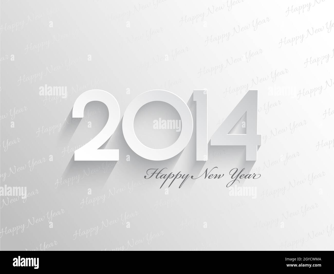 Vereinfachter Hintergrund für ein glückliches neues Jahr Stockfoto