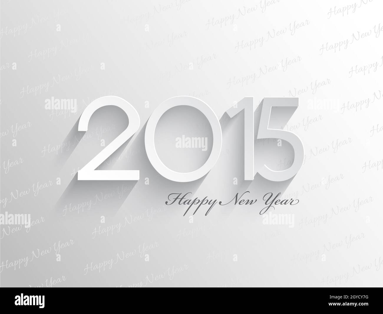 Vereinfachter Hintergrund für ein glückliches neues Jahr Stockfoto
