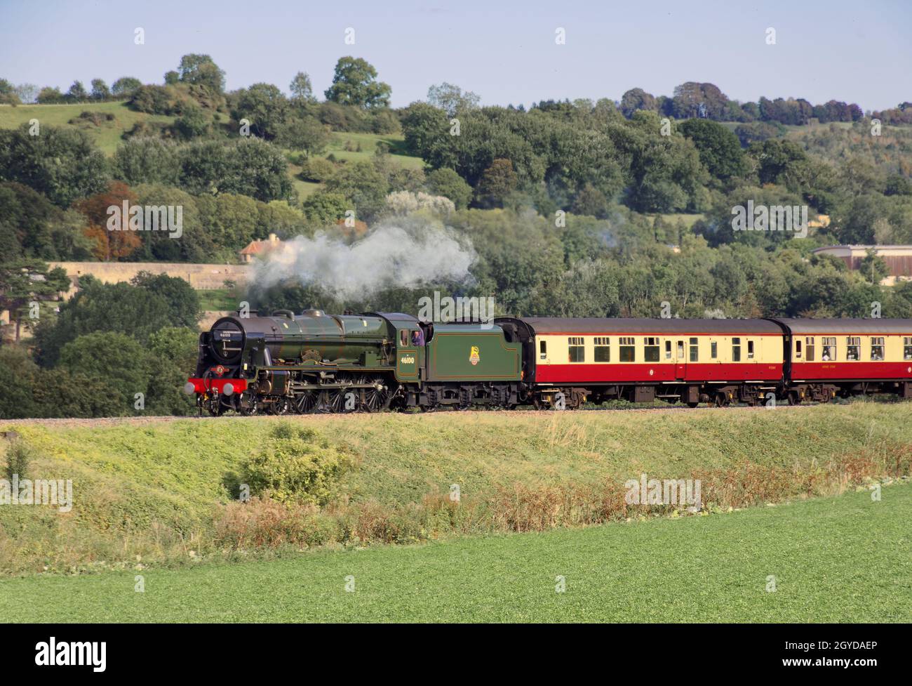 Dampfzüge in Bath Stockfoto