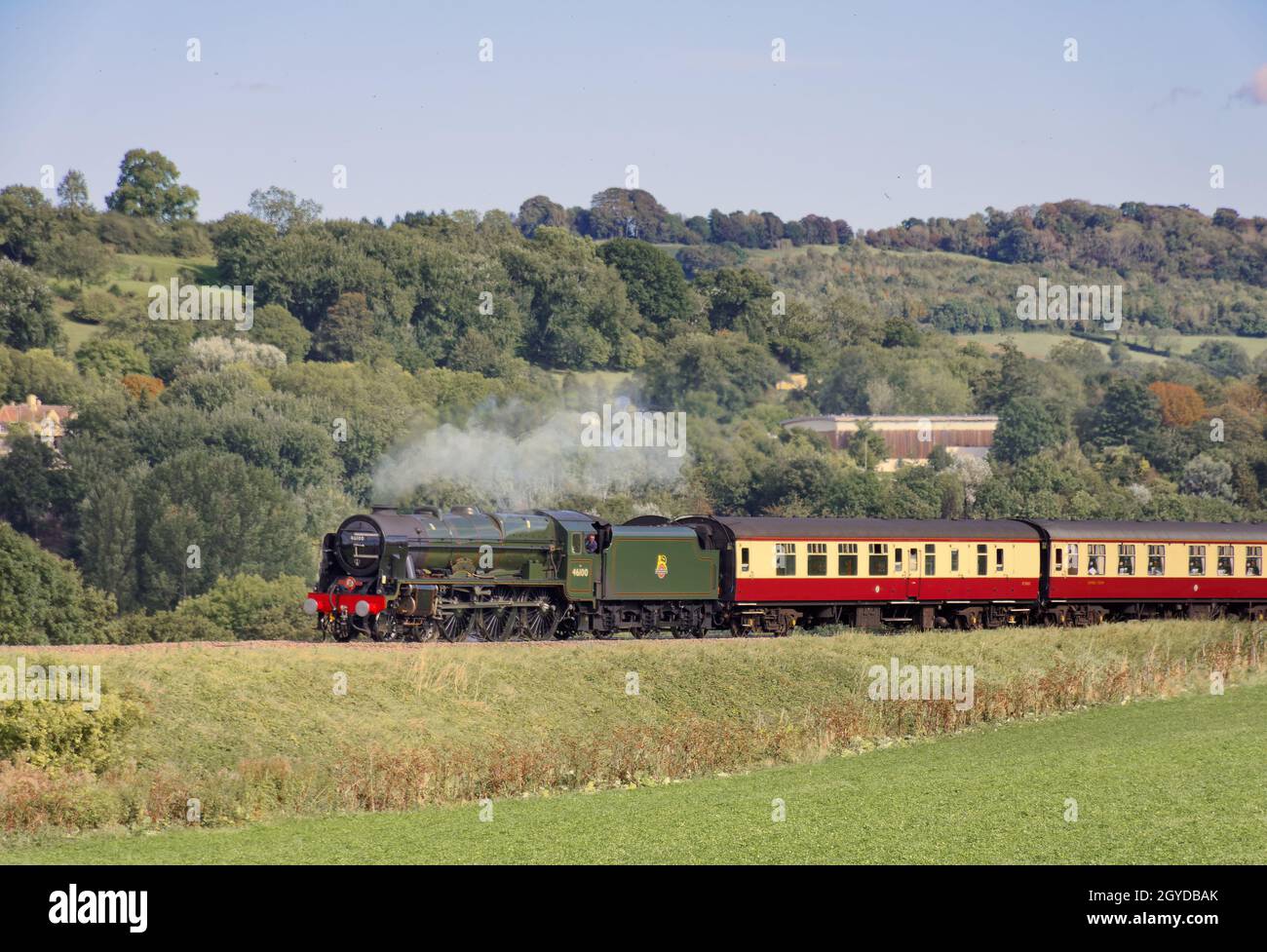 Dampfzüge in Bath Stockfoto