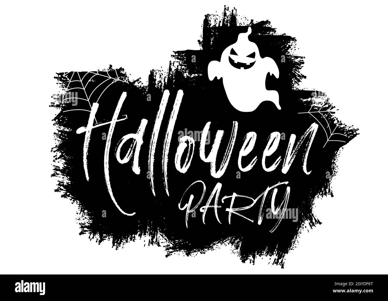Grunge Stil Halloween Hintergrund mit Text und Geist Stockfoto