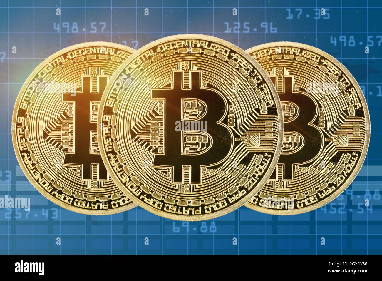 Bitcoin Krypto Währung online bezahlen digitales Geld Kryptowährung Geschäft Finanzen Bit Münze Stockfoto